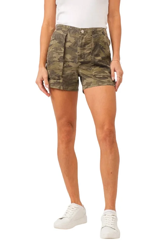 Sandy Utility Shorts In Hunter Camo