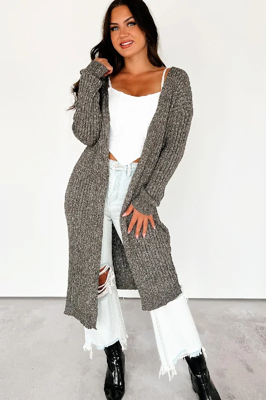 Crafting A Masterpiece Sweater Cardigan (Charcoal)