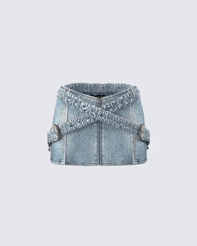 Eirene Denim Mini Skirt