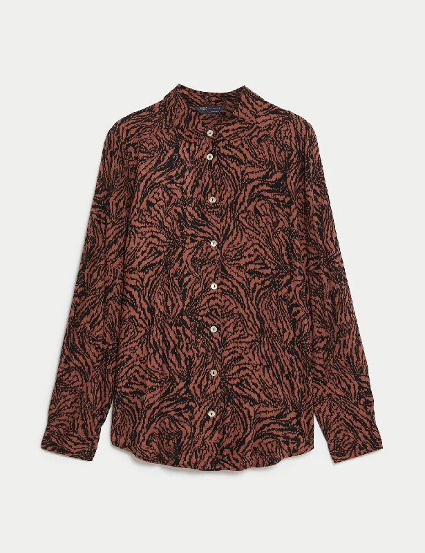 Printed Collared Shirt