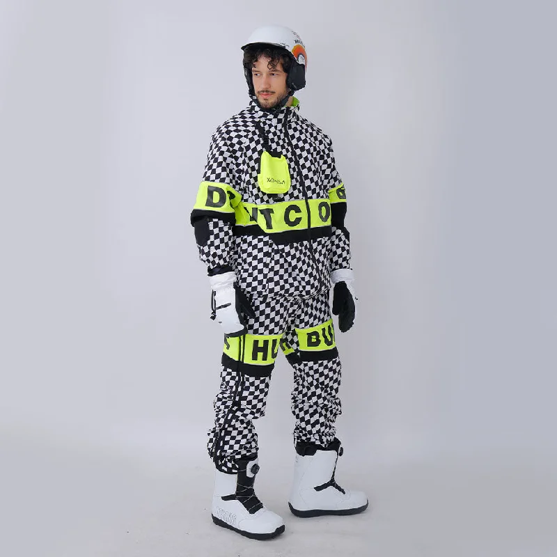 Snowverb Men's Street Style Plaid Snow Suits