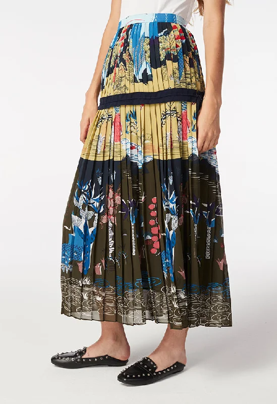 Oriental Crepe Skirt