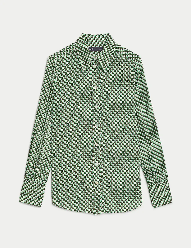 Printed Collared Shirt