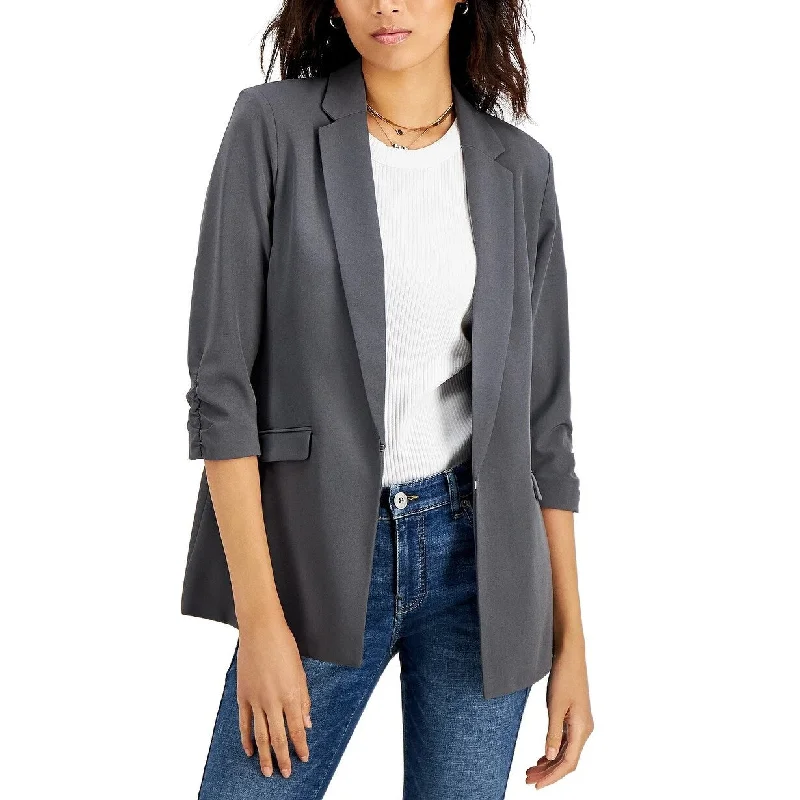 INC International Concepts Women's Menswear Blazer Gray Size XL - X-Large