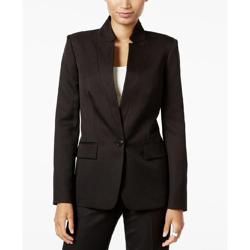 Tommy Hilfiger Women's One-Button Blazer Black Size 14