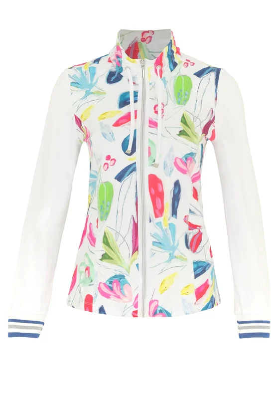 Dolcezza Brush Stroke Drawstring Jacket, Multi