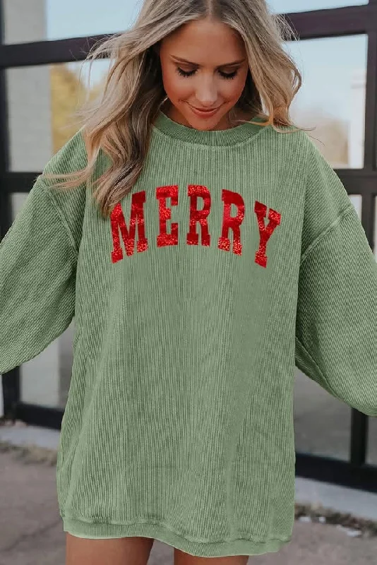 Ribbed Christmas Sweatshirts