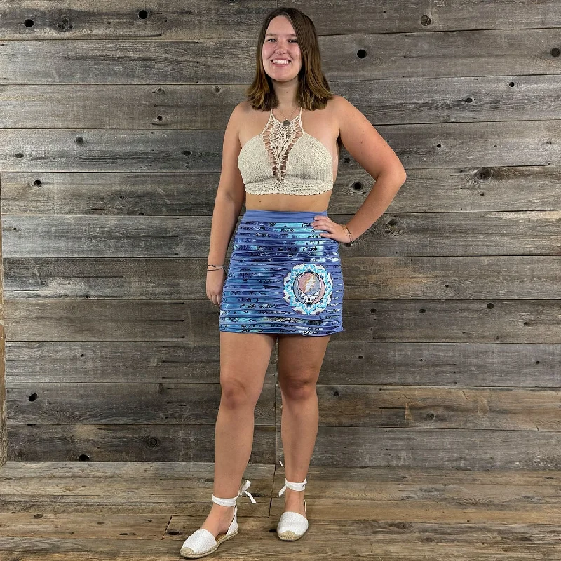 Grateful Dead Skirt ~ Steal Your Face ~ Lavender