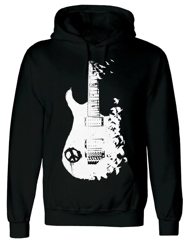 BAND GUITAR -- MEN'S BLACK HOODY