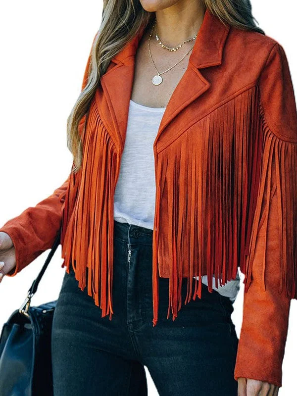 Versatile Fringe Suede Jacket