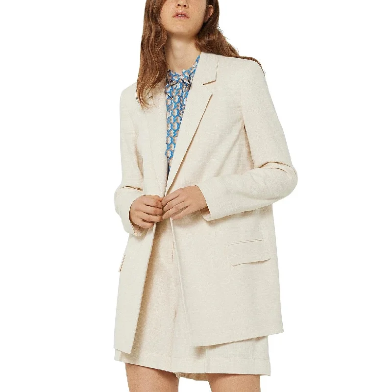 Marella Women's Open-Front Blazer White Size 6