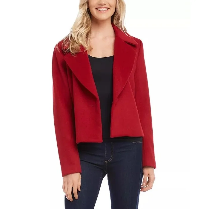 Karen Kane Women's One Button Blazer Red Size X-Small