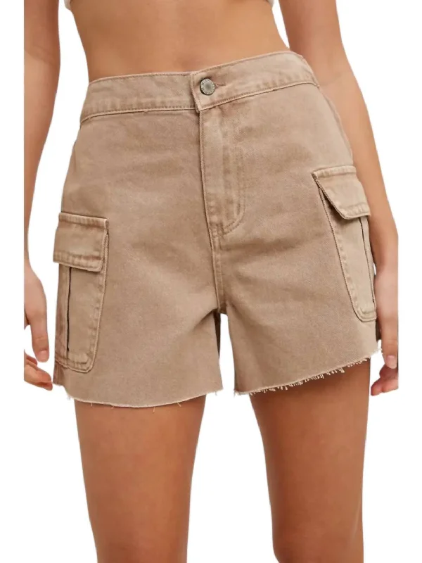 Cargo Shorts In Mocha