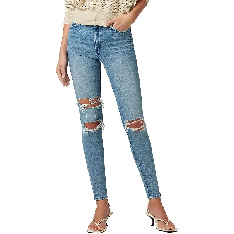 Joe's Womens Hi Honey Curvy Light Wash Skinny Jeans