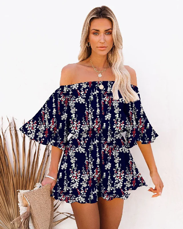 Navy Blue Floral