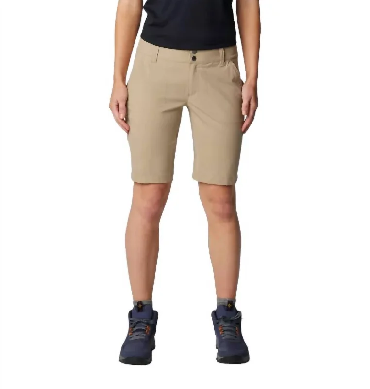 Women's Saturday Trail Long Short In British Tan