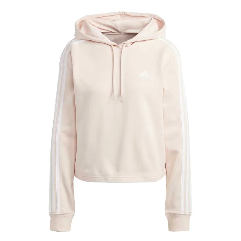 adidas - Women's Essentials 3-Stripes French Terry Crop Hoodie (IC9914)