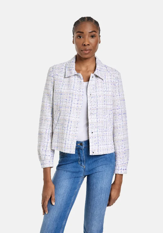 Gerry Weber Tinsel Shimmer Short Tweed Jacket, Multi