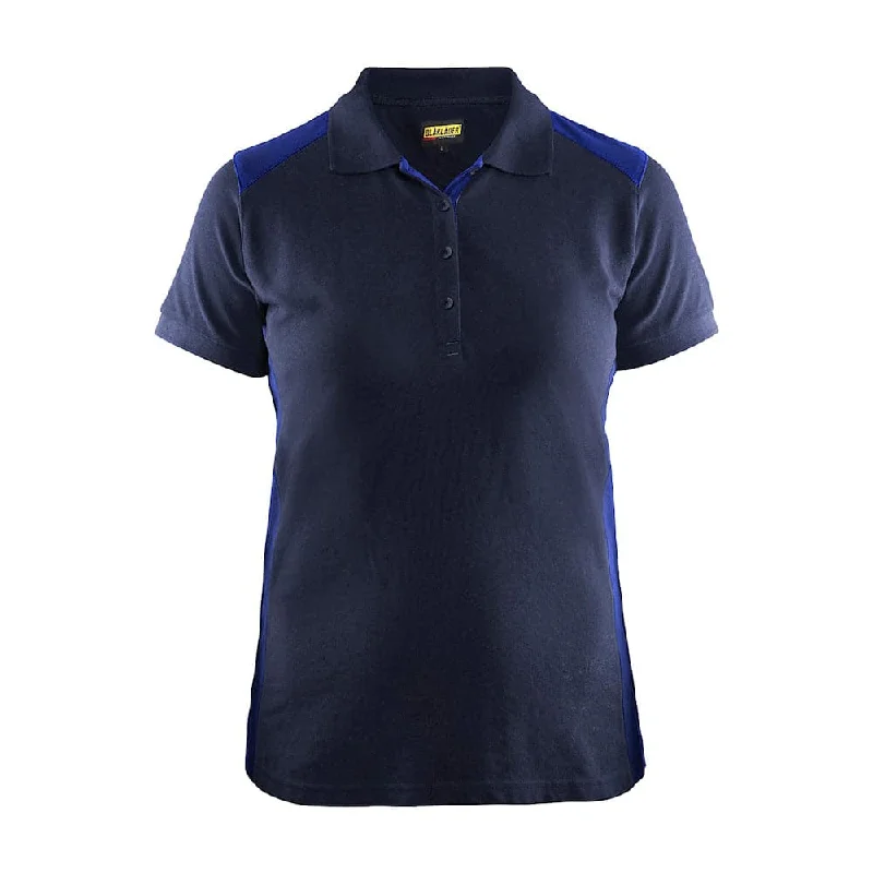 Blaklader 3390 Women's Polo Shirt Navy Blue/Cornflower blue