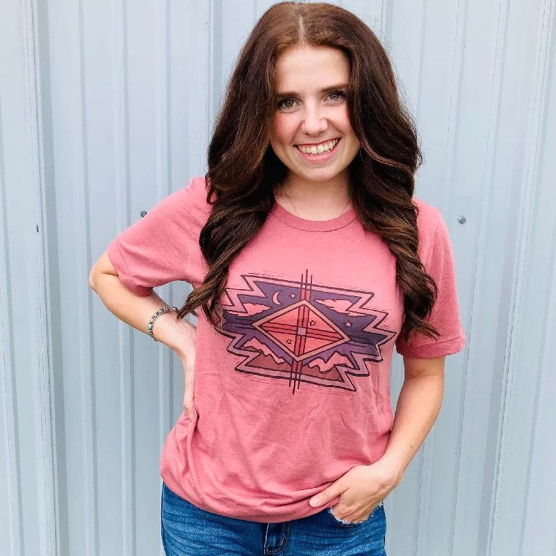 Mauve Aztec Tee