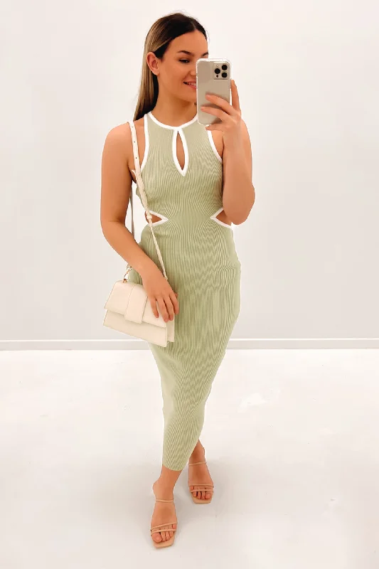 Montana Midi Dress Avocado