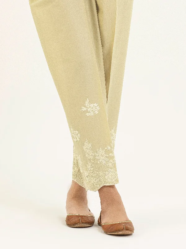 Embroidered Cambric Trouser(Pret)