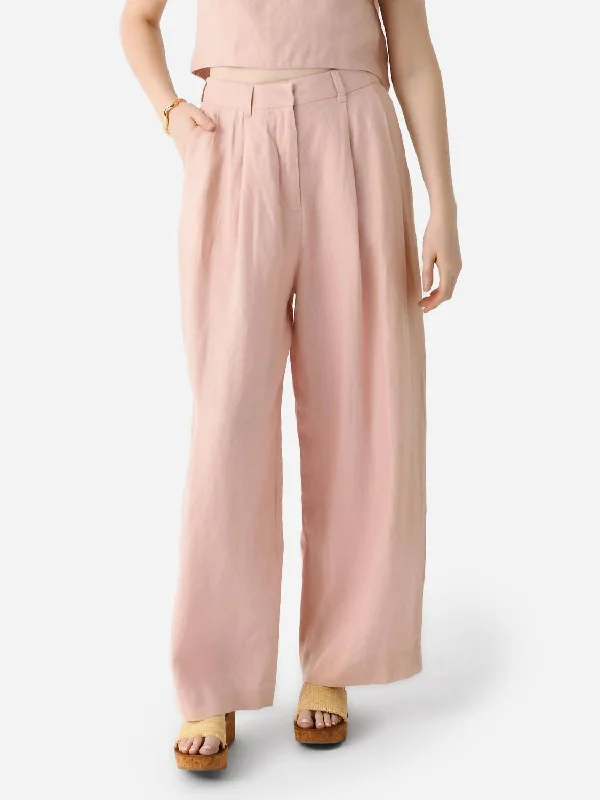 Wyatt Trouser In Silver Pink